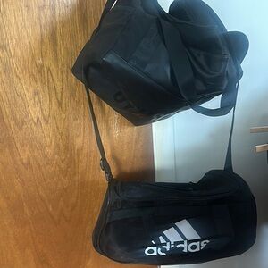 Adidas and gymshark Black Duffel Bag